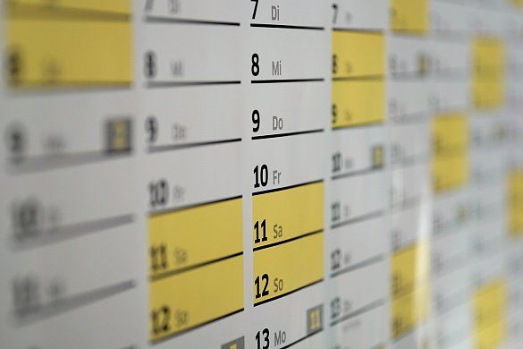 Bild eines Kalenders